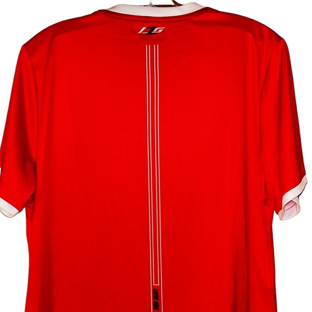 Lotto Italian Sport Women's Workout Tee Shirt‎ XL Soccer Training Red Orange - Picture 6 of 10